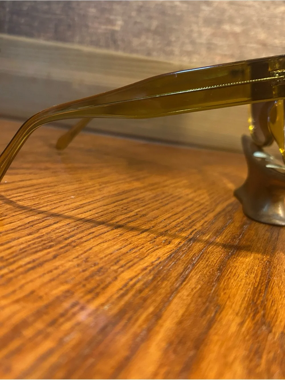 Fossil Olive Green with Amber Hue Sunglasses